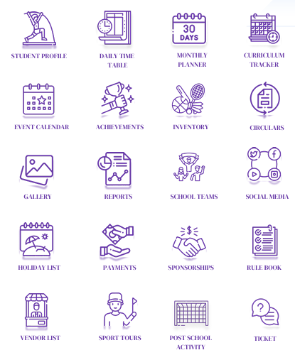 Active Kids Mobile App Items